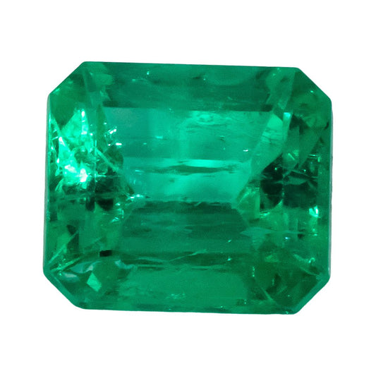 GIA Certified Octagonal Cut Natural Colombian Emerald Loose Gemstone 2.25CT