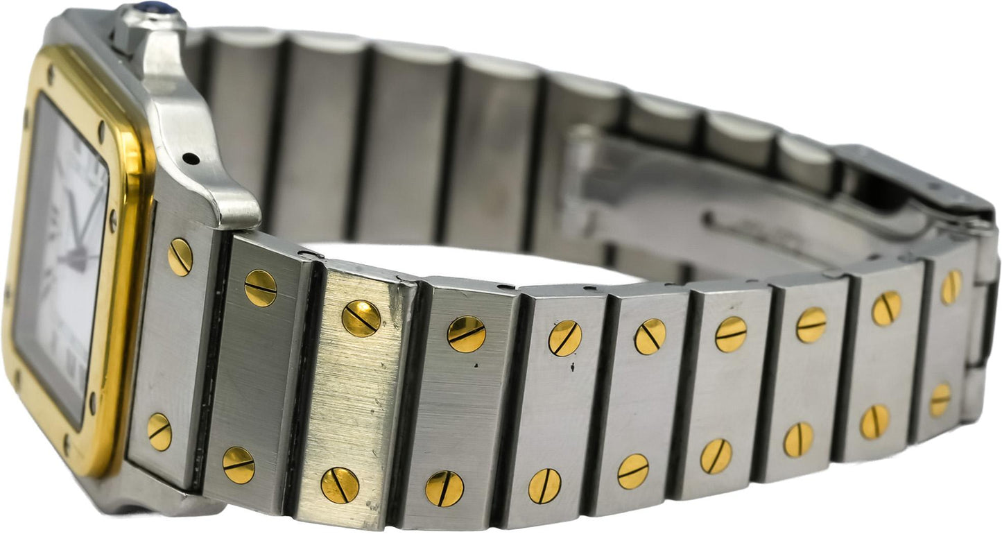 CARTIER Stainless Steel & 18k Yellow Gold Santos Galbee 29mm Automatic Watch