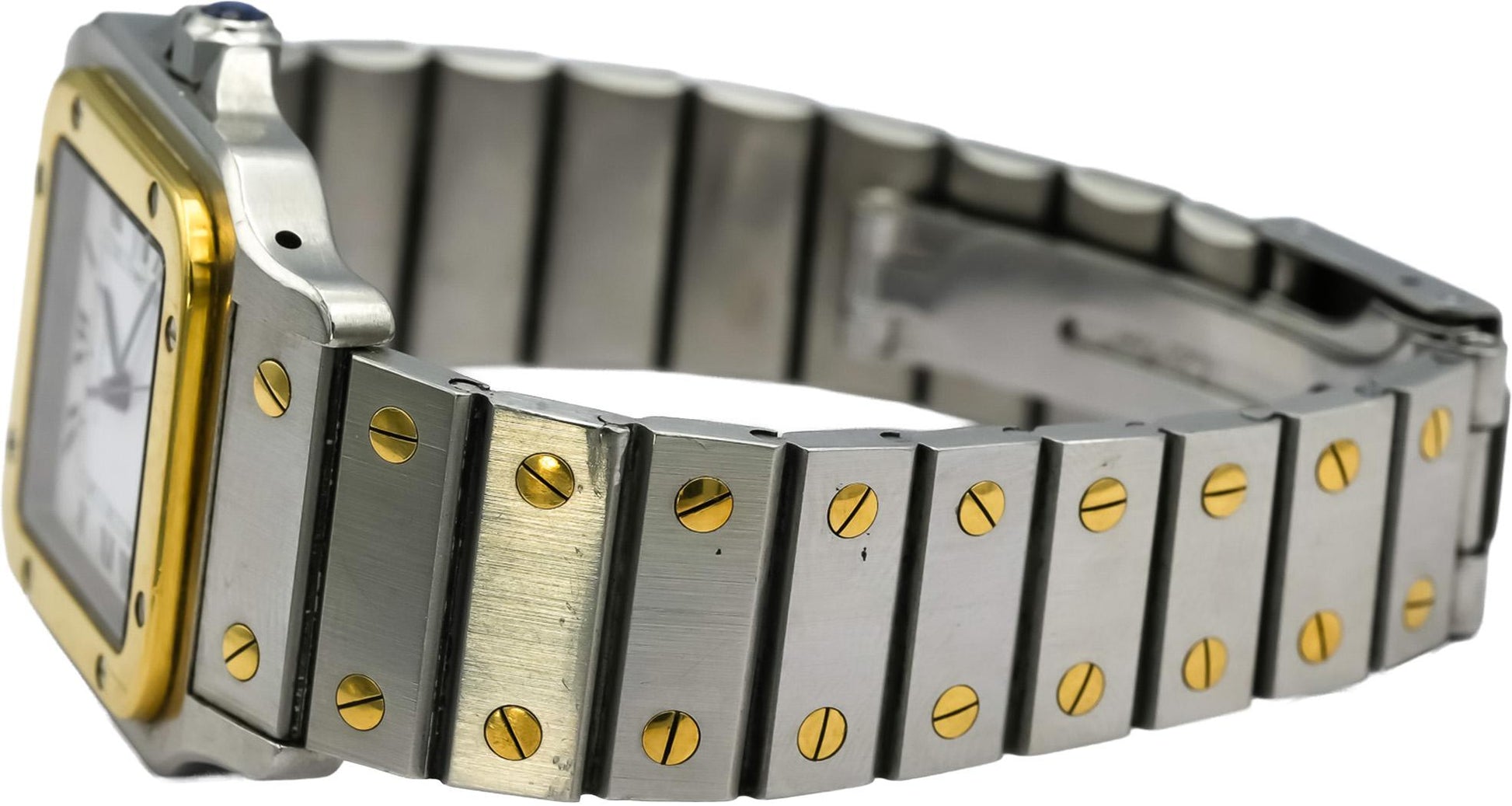 CARTIER Stainless Steel & 18k Yellow Gold Santos Galbee 29mm Automatic Watch