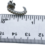 18k White Gold VS Round Diamond Curved Stud Earrings 0.50CT