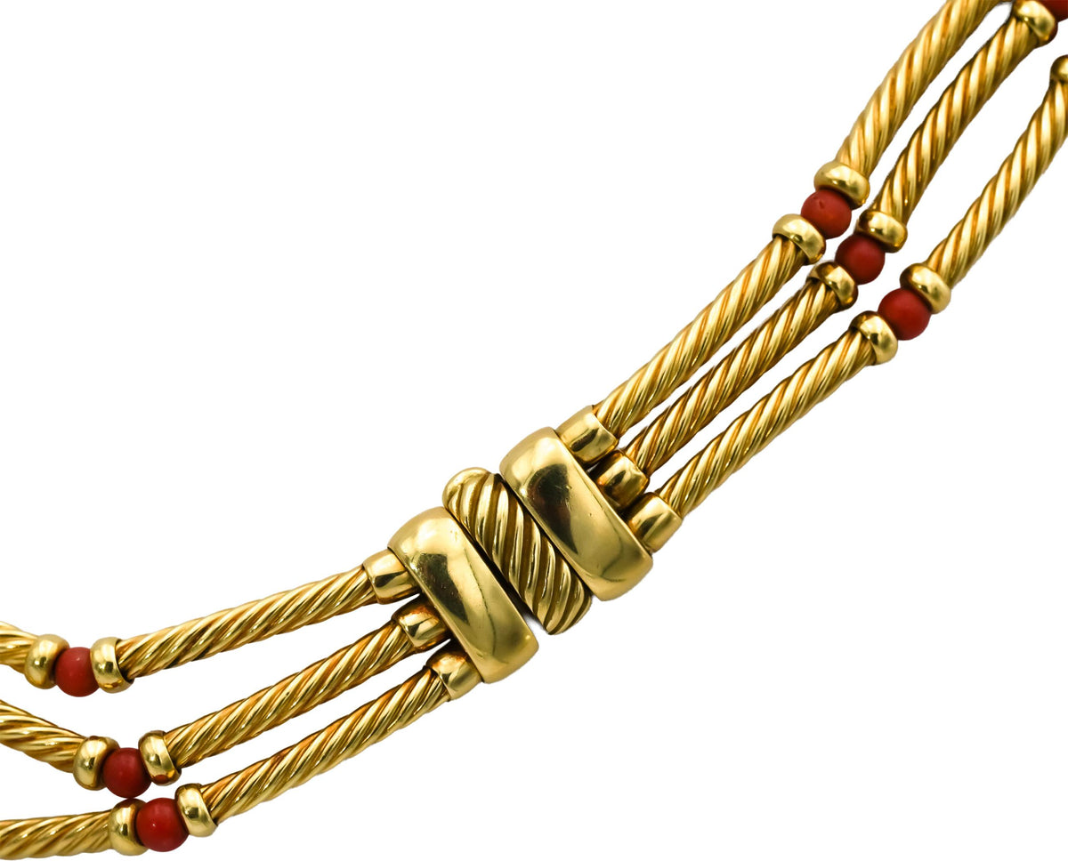 DAVID YURMAN 18k Yellow Gold Cora Bead Formal Necklace