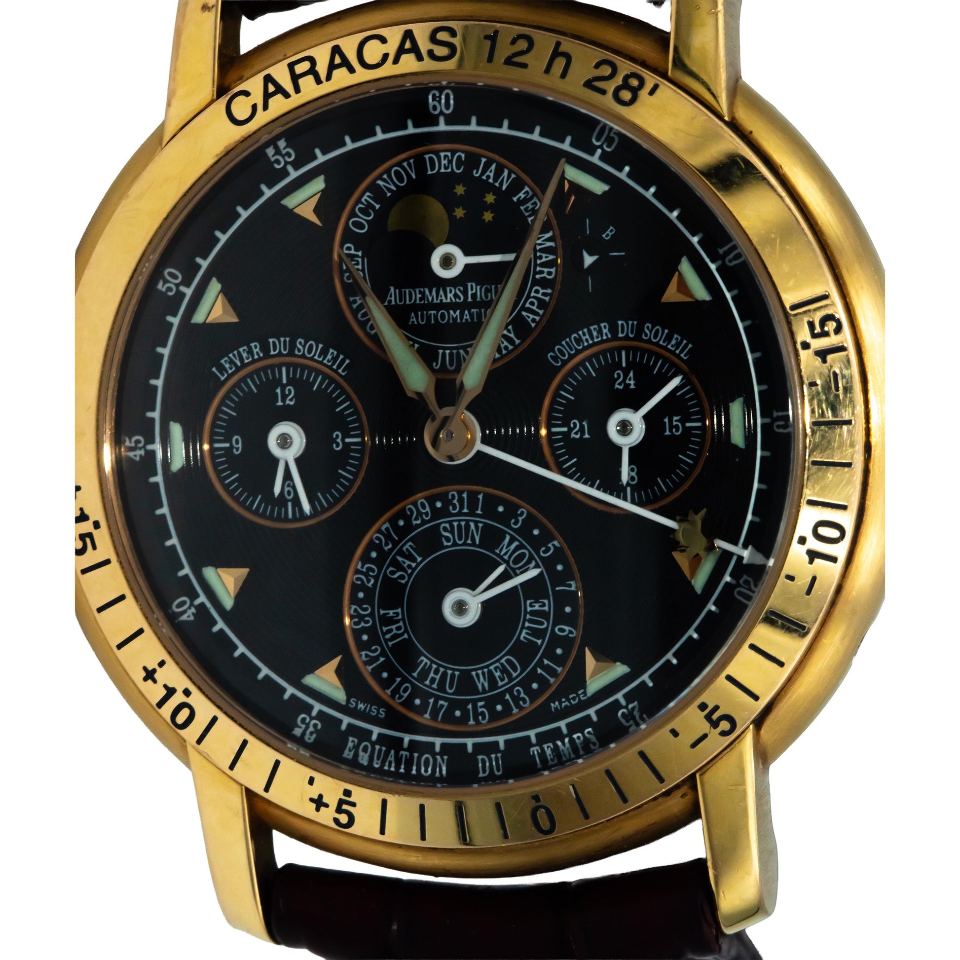 Audemars Piguet 18K Rose Gold Equation Of Time Caracas Watch Ref 85652