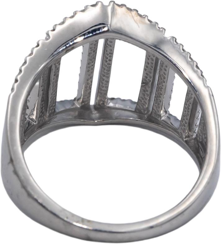 VERA WANG LOVE 10k White Gold 0.50CT Round Cut Diamond Ring Size 7