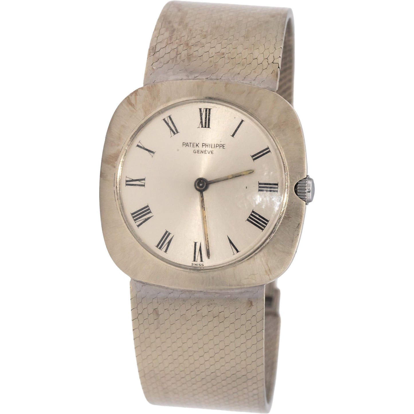 PATEK PHILIPPE Vintage 18k White Gold 3543-2 Manual Winding Watch