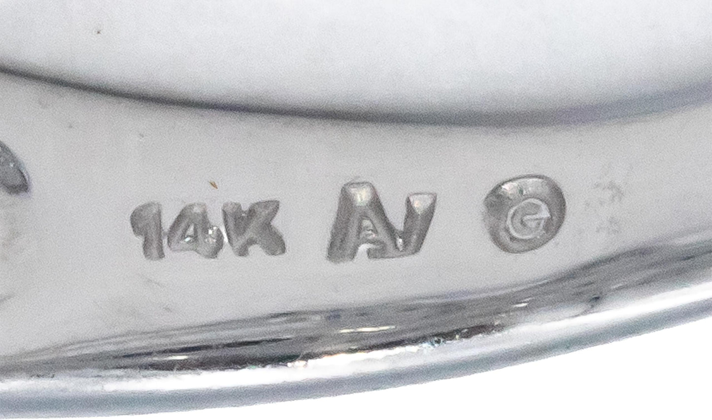 14k White Gold 0.50CT Round Cut Diamond Crossover Cocktail Ring Size 7