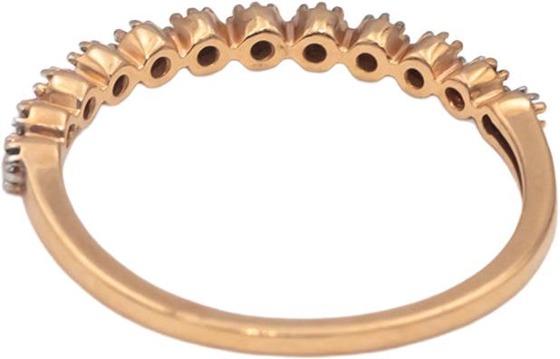 14k Rose Gold VS Round Diamond Band Ring 0.20CT Size 7.25