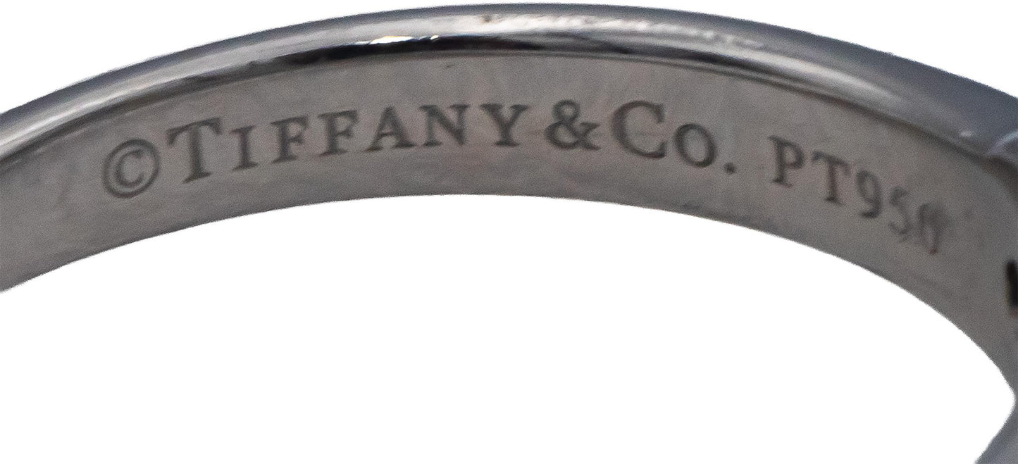 TIFFANY & CO. GIA Certified Platinum VS2/H Round Diamond Engagement Ring 1.03CT