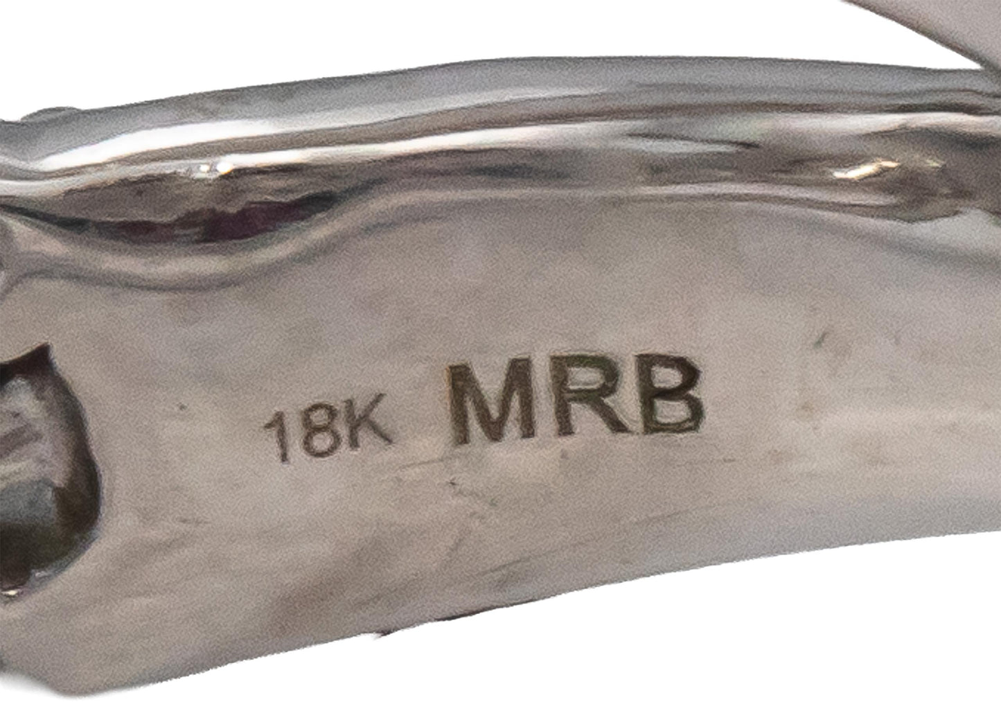 18k White Gold Marquise & Round Diamond Crossover Band Ring 1.75CT Size 8