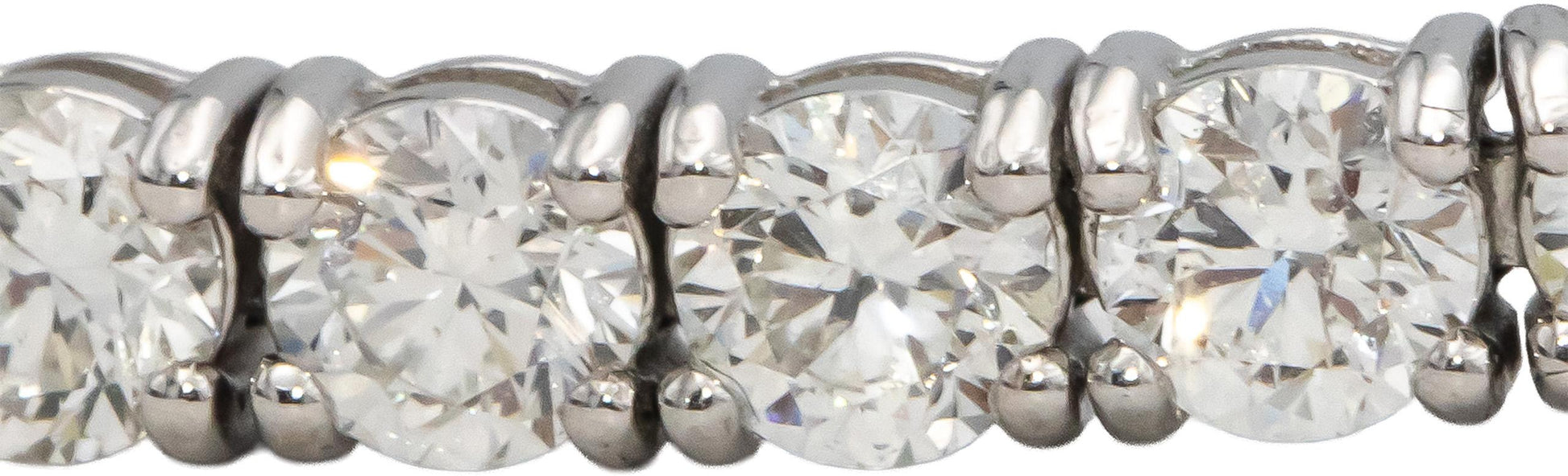 14k White Gold VS Round Diamond Tennis Bracelet 10.02CT