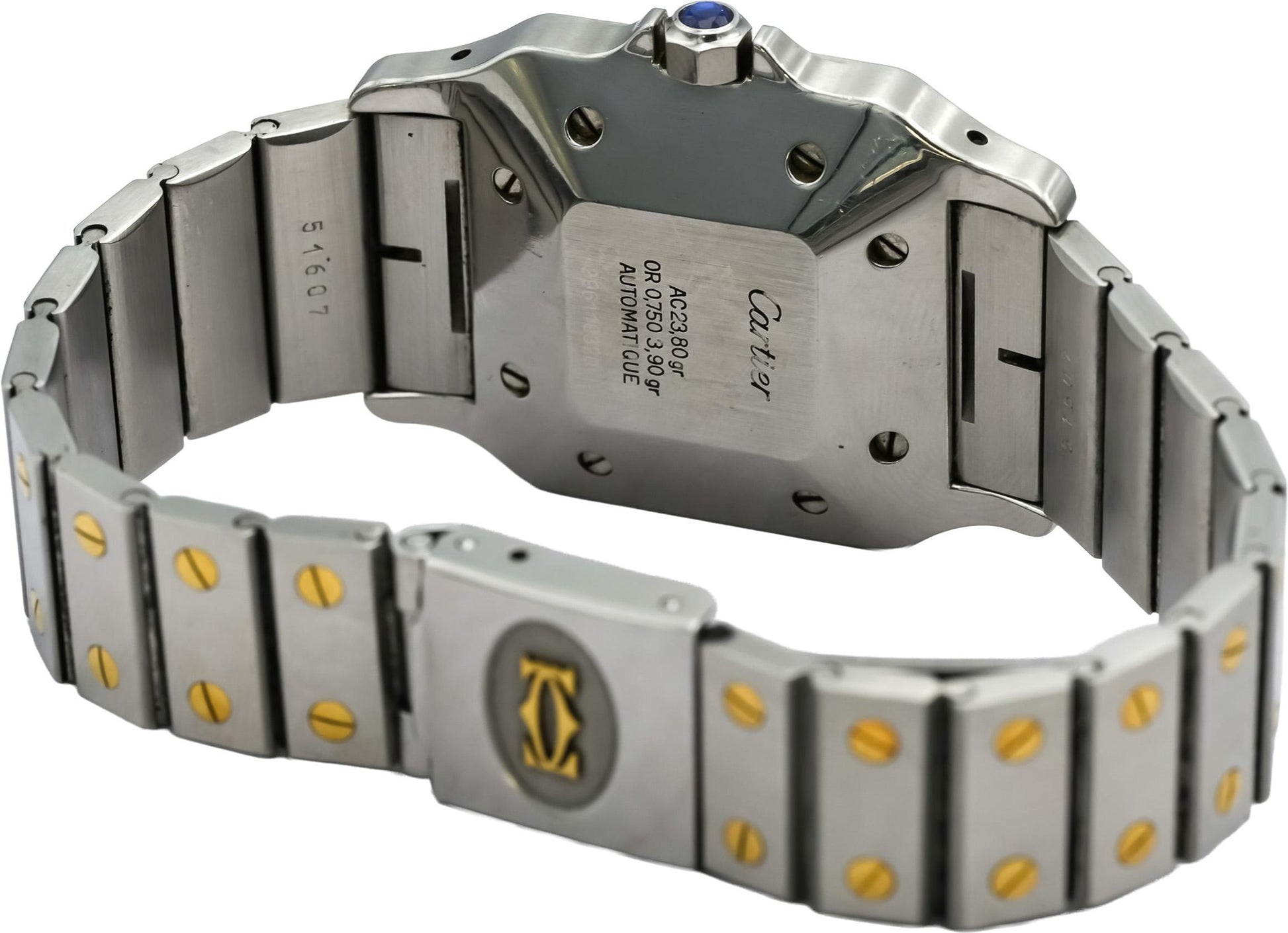 CARTIER Stainless Steel & 18k Yellow Gold Santos Galbee 29mm Automatic Watch