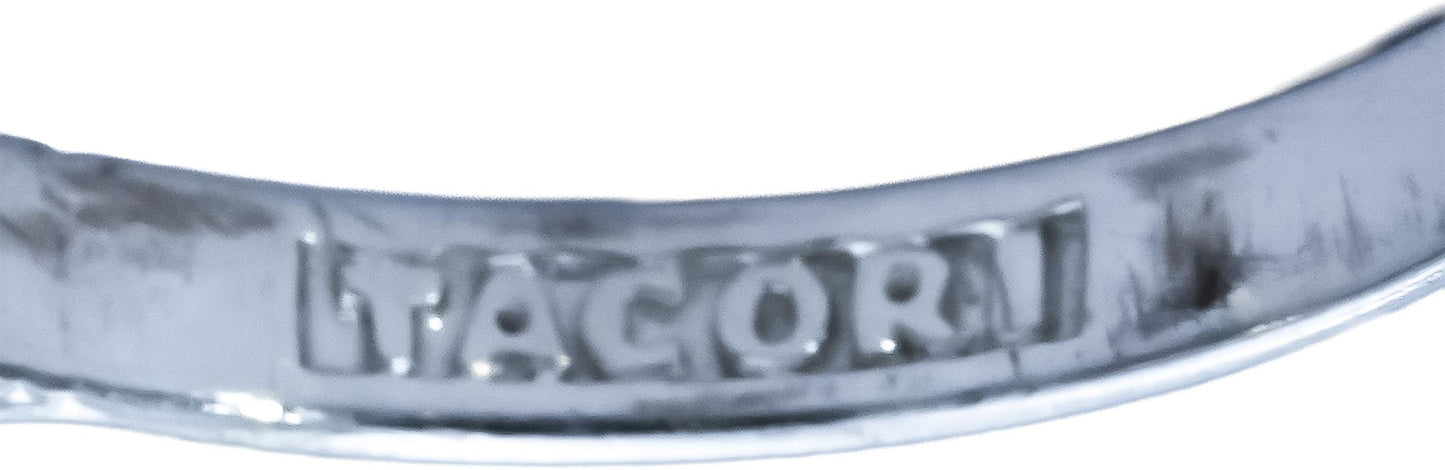 GIA Cert. TACORI 18k White Gold Diamond Engagement Ring 1.46CT w/ 1.01CT Center