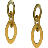 ROBERTO COIN 18k Yellow Gold Chic & Shine Oval Link Drop Earrings
