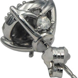 10k White Gold Round Diamond Cluster Stud Earrings 1.20CT