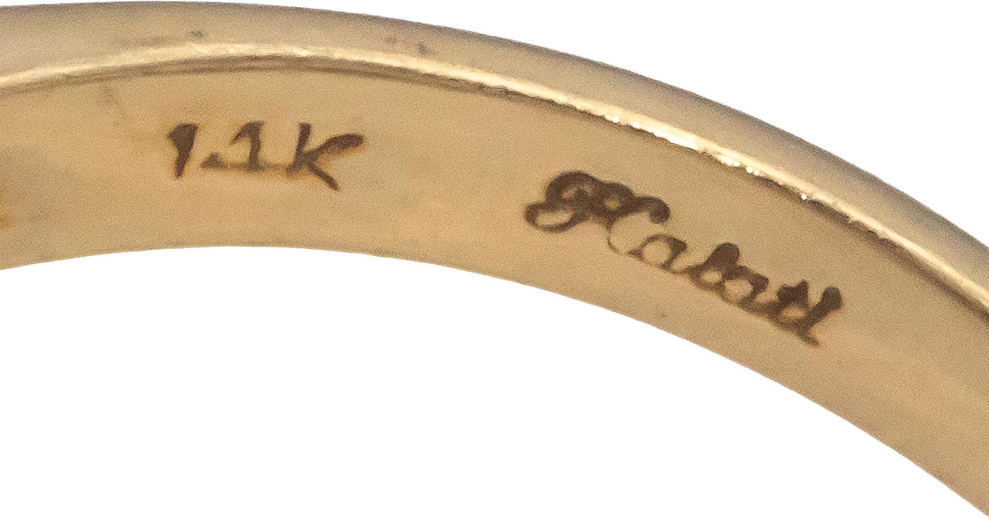 KALATI Designer 14k Yellow Gold 2.10CT Diamond and Sapphire Ring Size 6