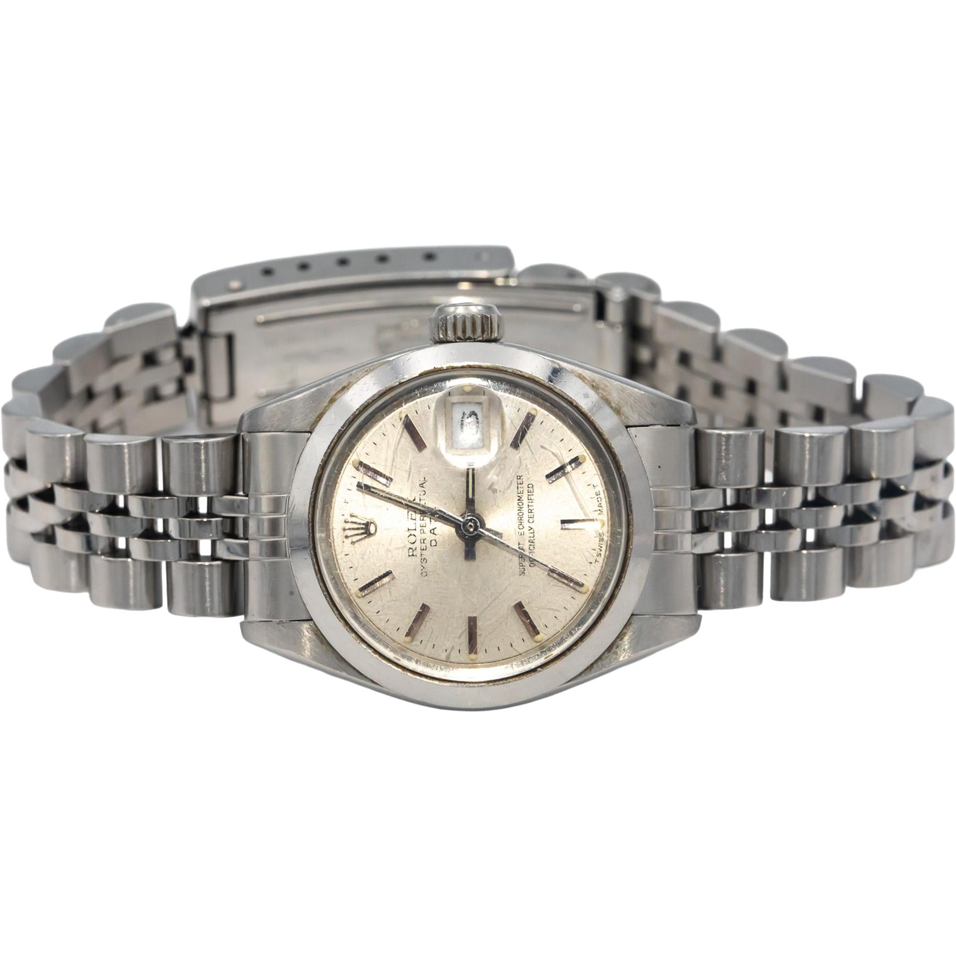 ROLEX Stainless Steel 6916 Lady Date Automatic Watch w/ Box