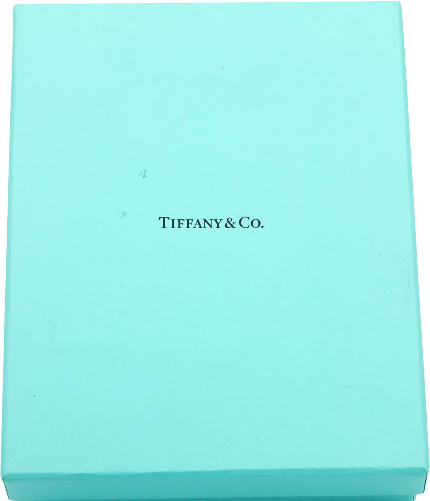 TIFFANY & CO. Sterling Silver 18k Gold Bridle Bar Link Necklace w/ Box and Pouch