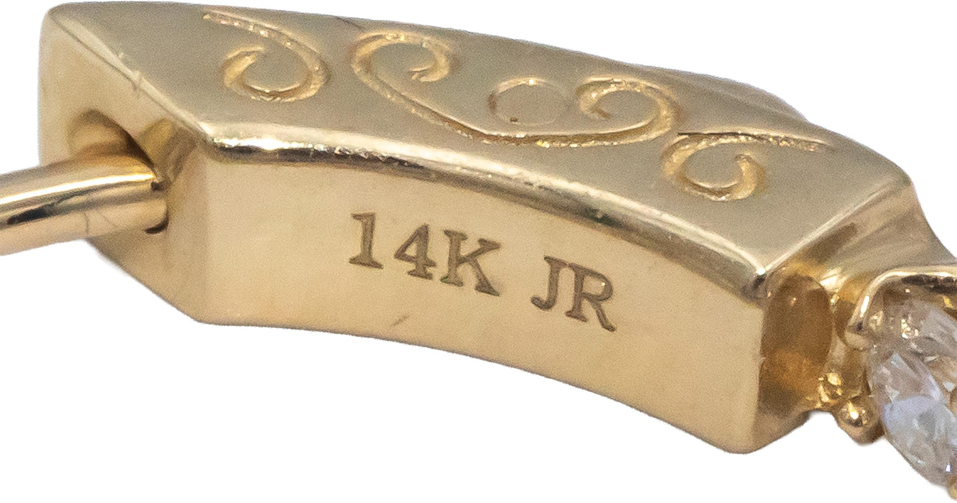 14k Yellow Gold Lab-Grown VS Round Diamond Inside Out Hoop Earrings 1.0CT