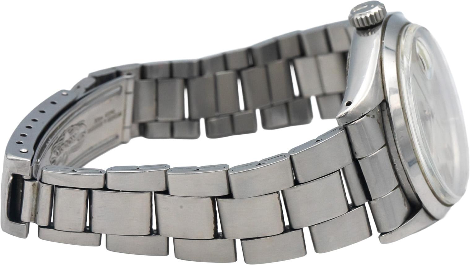 ROLEX Stainless Steel 1500 Oyster Perpetual Date 34mm Automatic Watch w/ Box