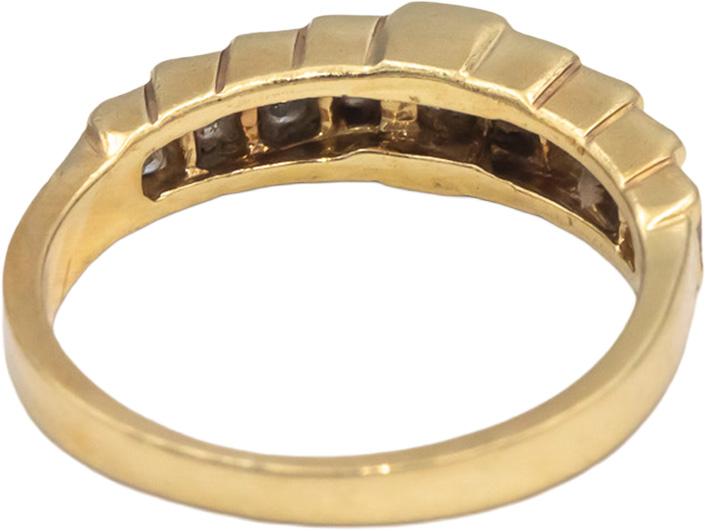 14k Yellow Gold VS Princess Cut Channel Set Diamond Band Ring 0.50CT Size 6.25