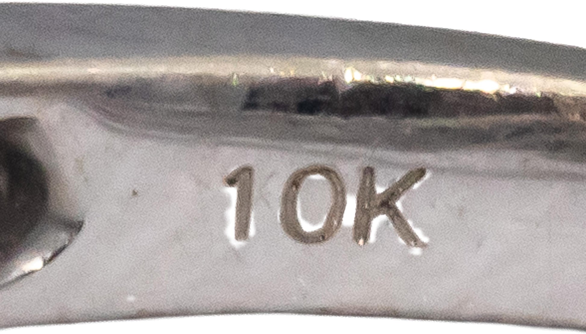 10k White Gold Round Diamond Cluster Band Ring 0.50CT Size 7.25