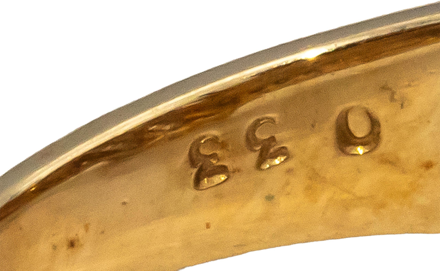 14k Yellow Gold Round & Baguette Cut Diamond Cocktail Ring 0.45CT Size 7