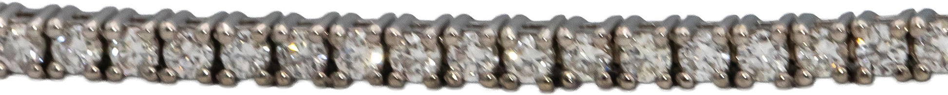 14k White Gold Round Diamond Tennis Bracelet 1.62CT