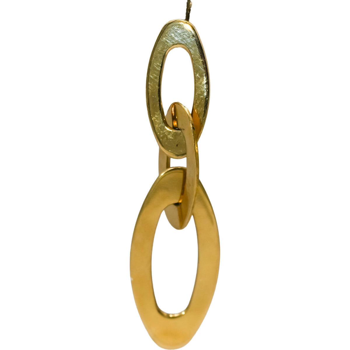 ROBERTO COIN 18k Yellow Gold Chic & Shine Oval Link Drop Earrings