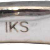 10k White Gold Round Diamond Cluster Band Ring 0.50CT Size 7.25