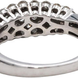 10k White Gold Round Diamond Cluster Band Ring 0.75CT Size 7