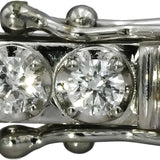 Platinum VS Round Diamond Tennis Bracelet 3.34CT