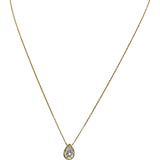 14k Yellow Gold VS Pear Cut Lab-Grown Diamond Pendant Necklace 1.02CT