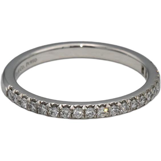 TIFFANY & CO. Platinum VS Diamond Soleste Band Ring .17CT Size 5.75 $3400 Retail