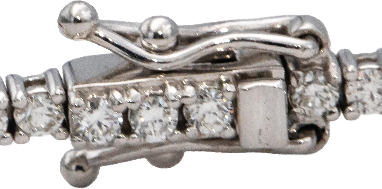 14k White Gold VS Round Diamond Tennis Bracelet 2.08CT