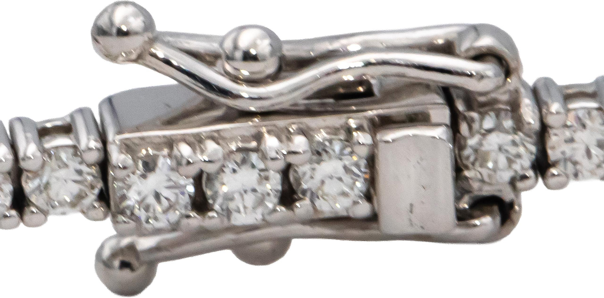14k White Gold VS Round Diamond Tennis Bracelet 2.08CT