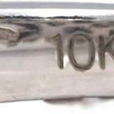 10k White Gold Round Diamond Cluster Band Ring 0.75CT Size 7
