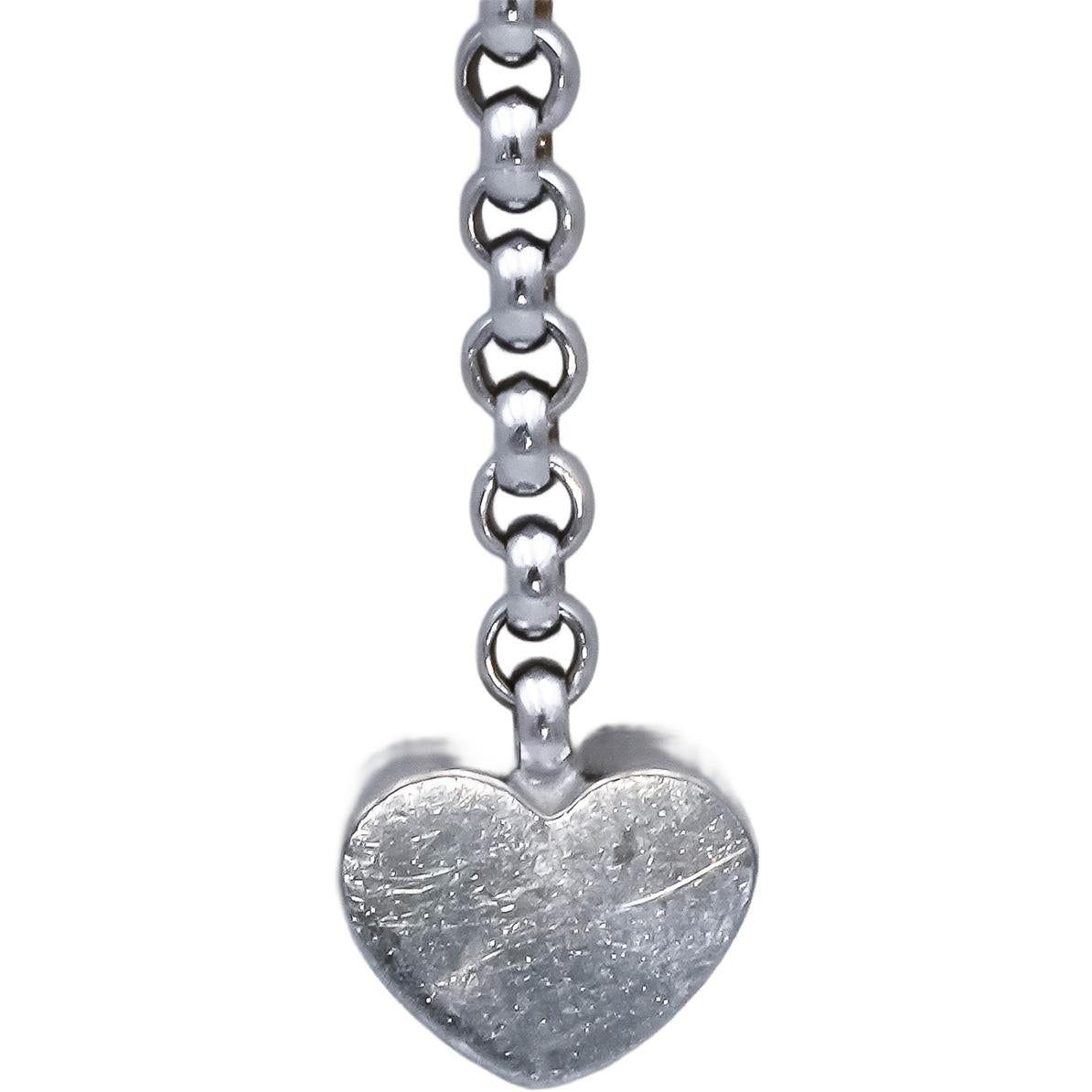 CHOPARD 18k White Gold VS Diamond Happy Diamond Lariat Heart Necklace 0.39CT