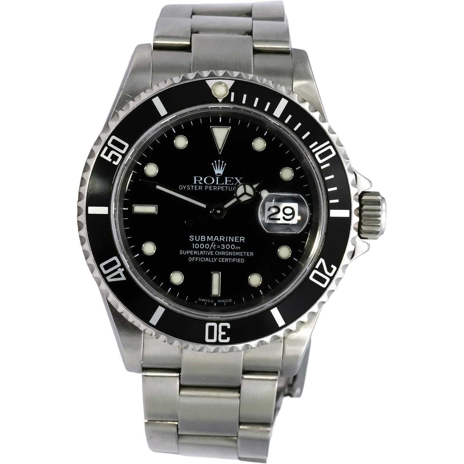 ROLEX Stainless Steel Submariner Date 40mm Automatic Watch Ref. 11610T