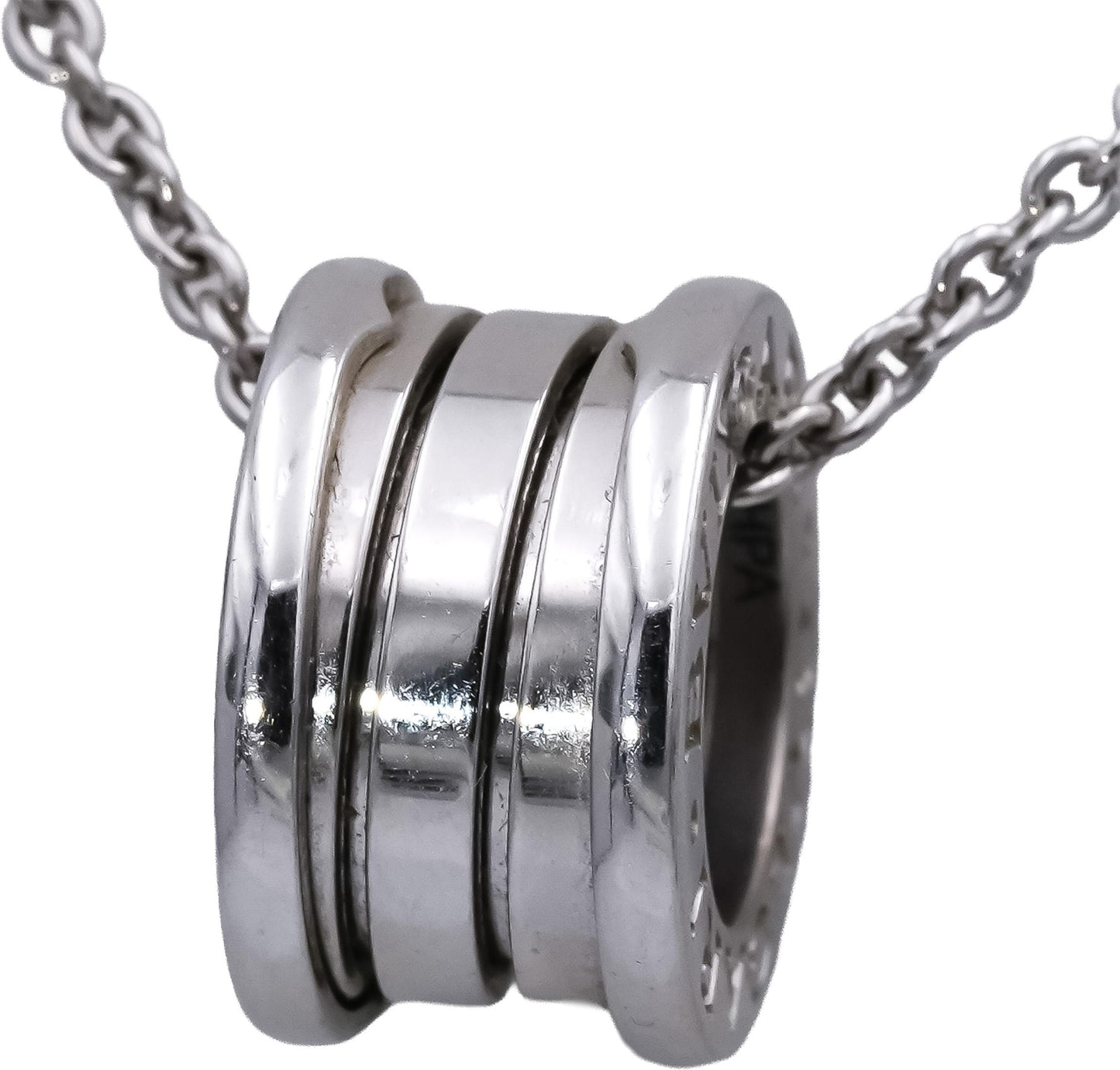 BVLGARI 18k White Gold B.zero1 Collection Necklace