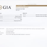 GIA Certified 14k & Pallidum Gold 4.05CT Diamond & Lab Grown Star Ruby Ring