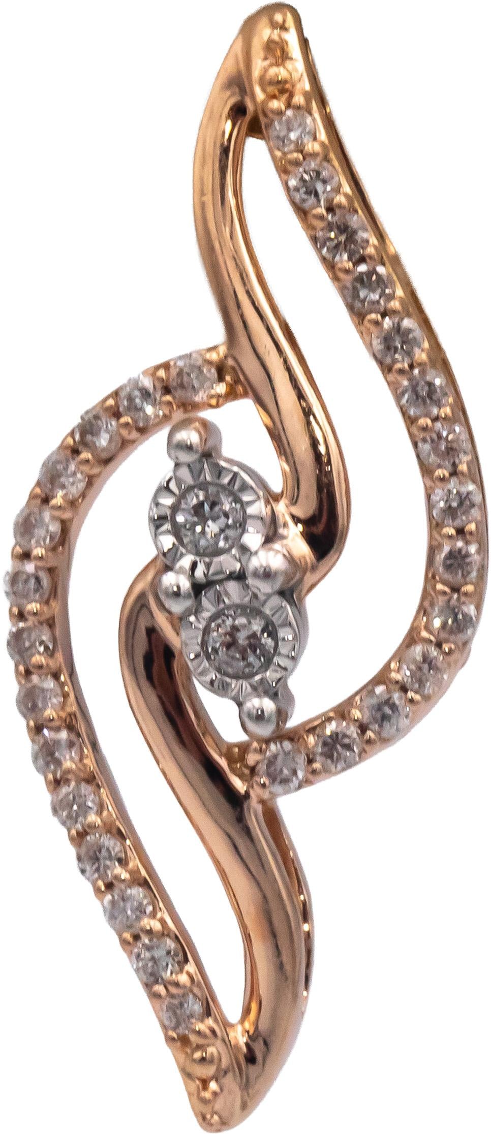14k Rose Gold Jewelry 0.40CT Round Cut Diamond Stud Earrings