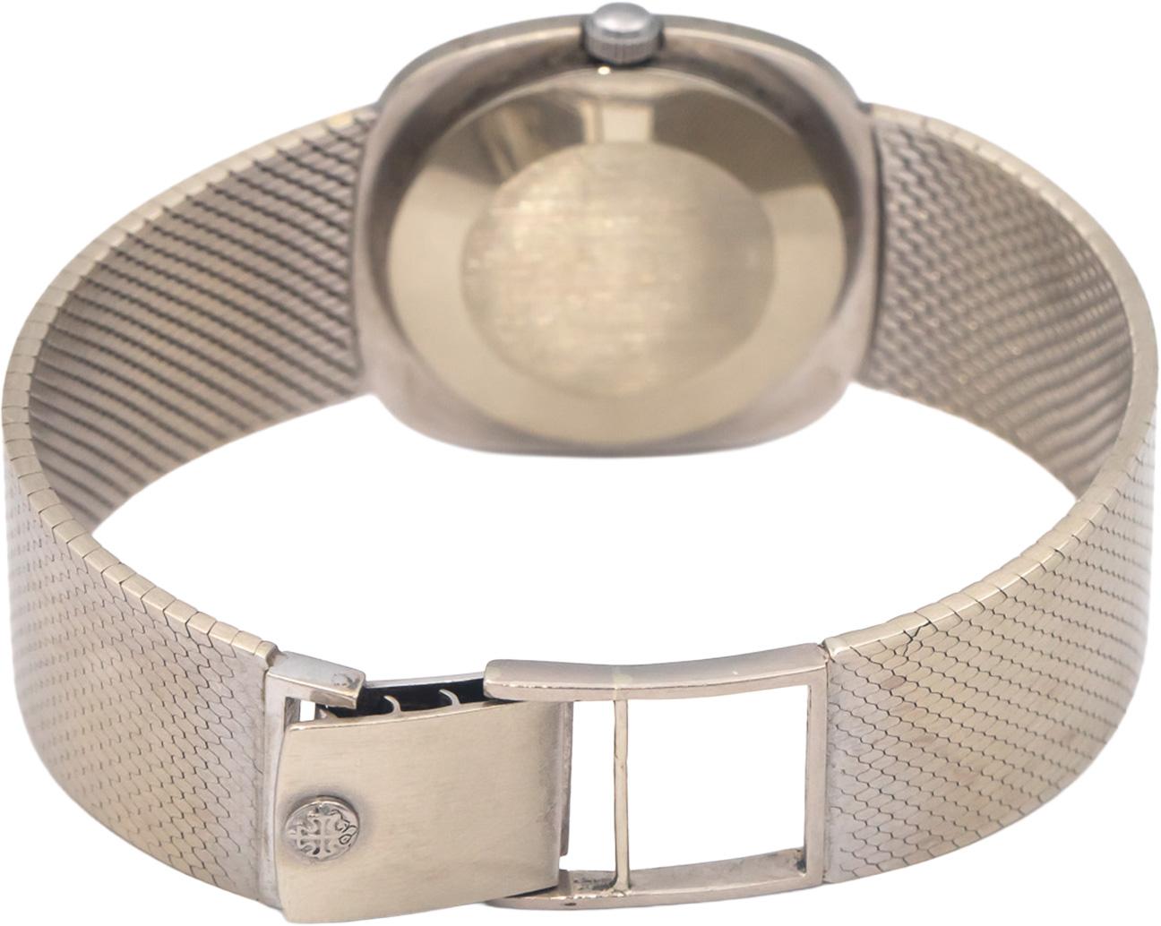 PATEK PHILIPPE Vintage 18k White Gold 3543-2 Manual Winding Watch