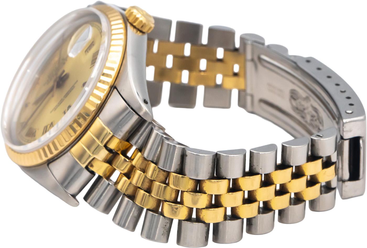ROLEX Stainless Steel & 18k Yellow Gold 16013 Datejust 36mm Automatic Watch