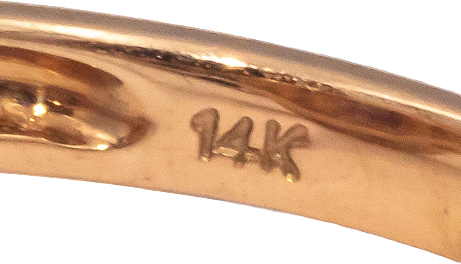 14k Rose Gold Bi-Color Tourmaline & Diamond Cocktail Ring 1.18CT Size 7