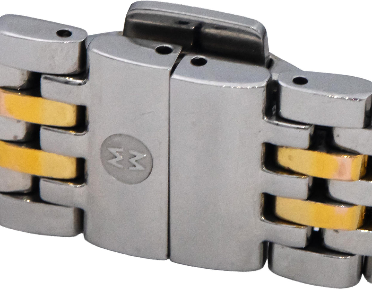 MICHELE Meggie Two-Tone 18k Gold Plate Diamond MOP Dial Quartz Ladies Watch