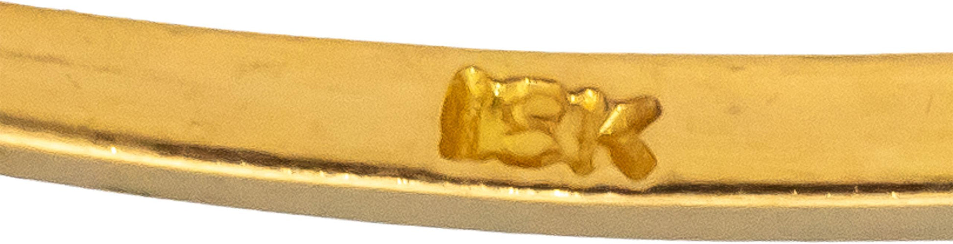 18k Yellow Gold Blue Sapphire and VS Diamond Bangle Bracelet 1.75CTW