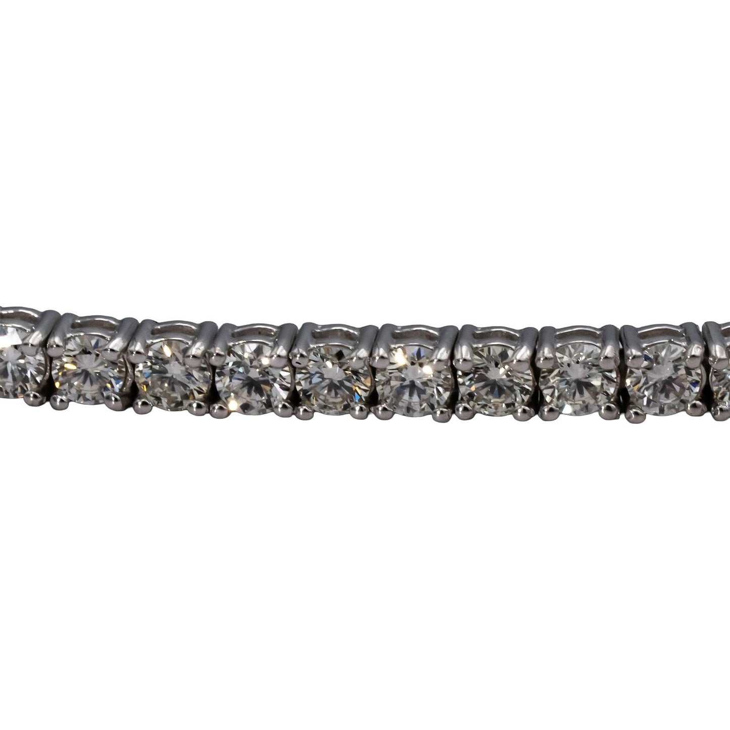 14k White Gold VS Round Diamond Tennis Bracelet 4.51CT