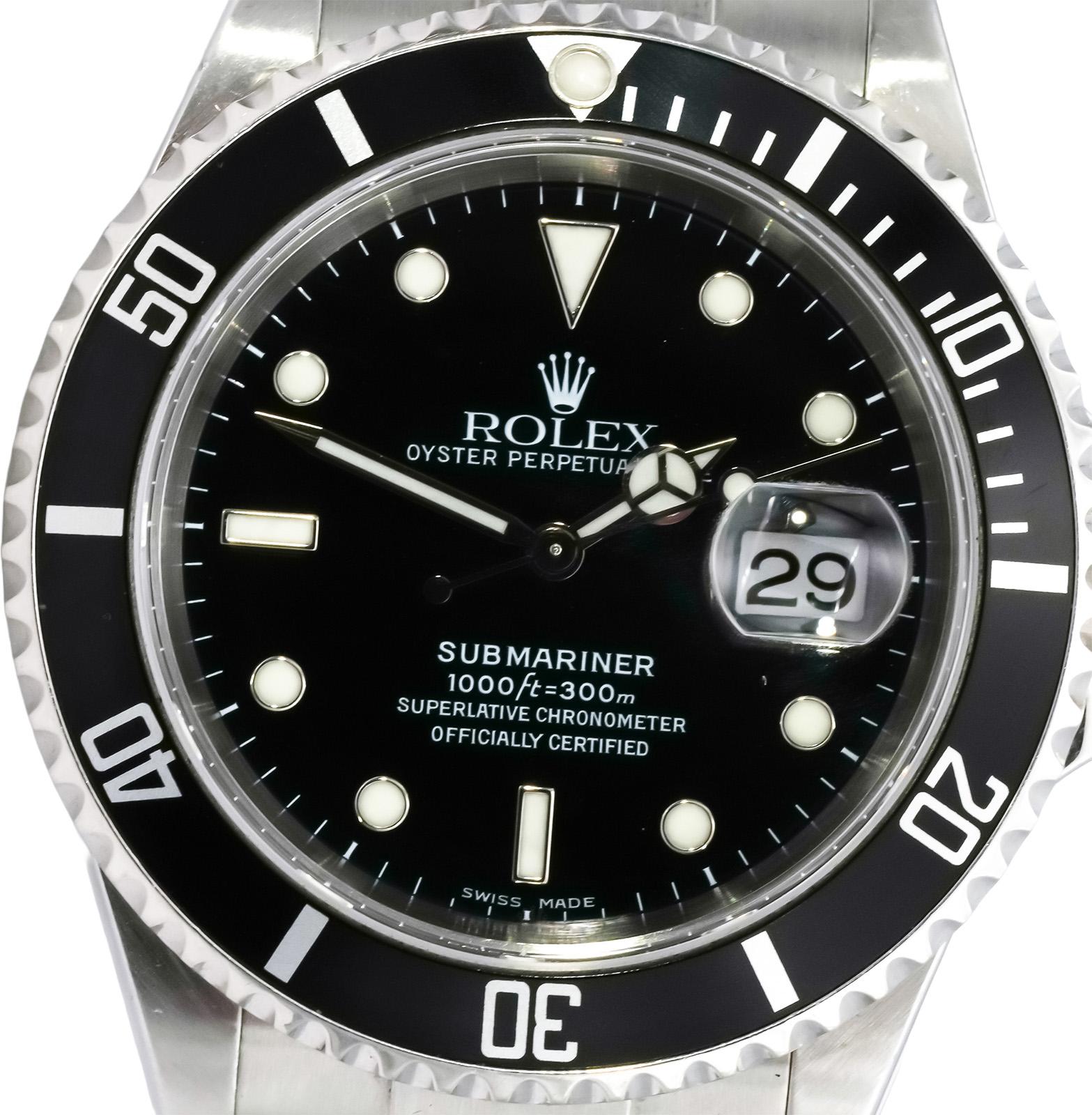 ROLEX Stainless Steel Submariner Date 40mm Automatic Watch Ref. 11610T