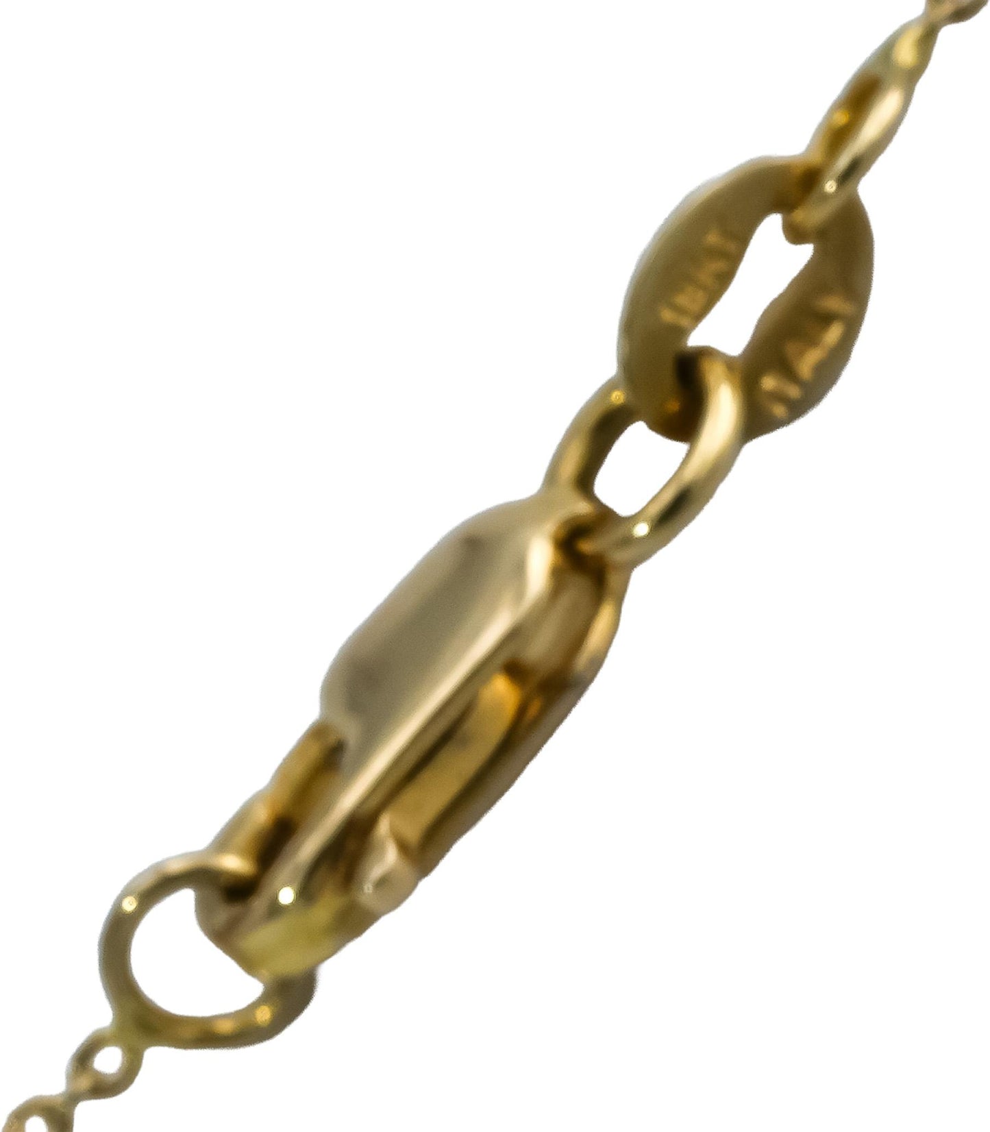 ROBERTO COIN 18k Gold Diamond Tiny Treasures Letter "C" Pendant Necklace .03CT