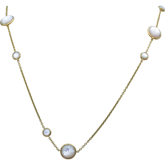 IPPOLITA 18k Yellow Gold Rock Candy Mother of Pearl Necklace 37.25in