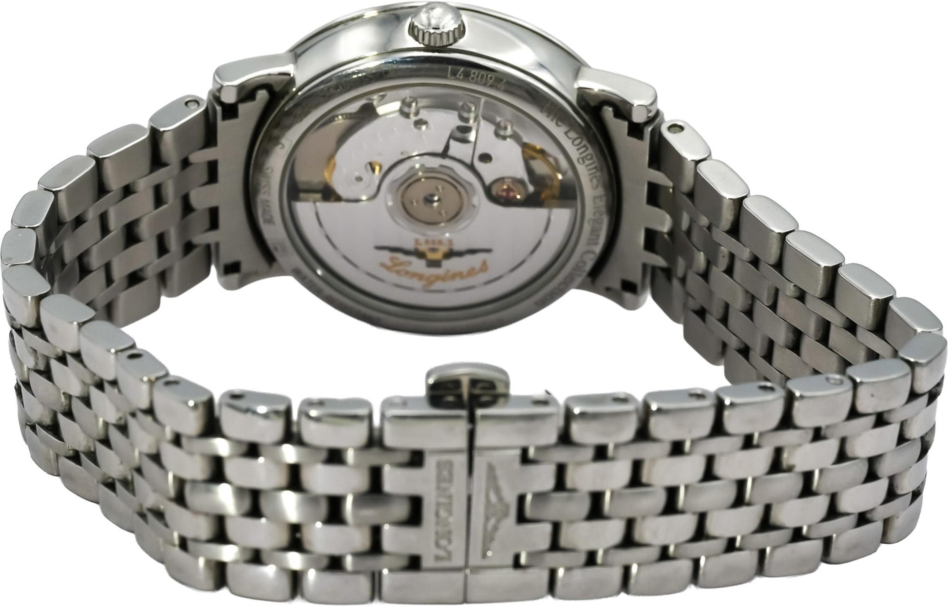 LONGINES Stainless Steel Elegant Collection Blue Dial Automatic Watch w/ B & P